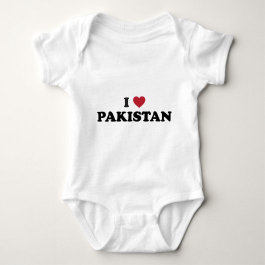 I Liebe Pakistan Baby Strampler (Vorderseite)