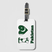 I Liebe Pakistan Gepäckanhänger (Vorderseite Vertikal)