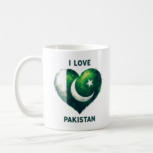 I Liebe Pakistan Kaffeetasse (Links)
