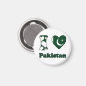 I Liebe Pakistan Magnet (Vorderseite/Rückseite)