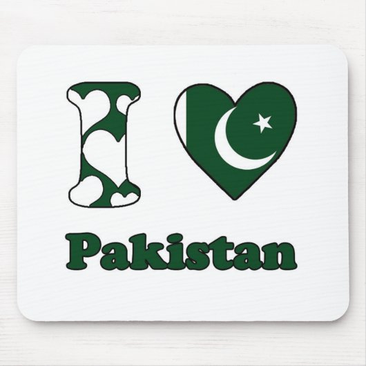 I Liebe Pakistan Mousepad (Vorne)