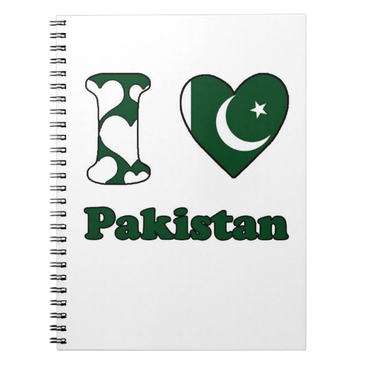 I Liebe Pakistan Notizblock (Vorderseite)