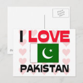 I Liebe Pakistan Postkarte (Vorne/Hinten)