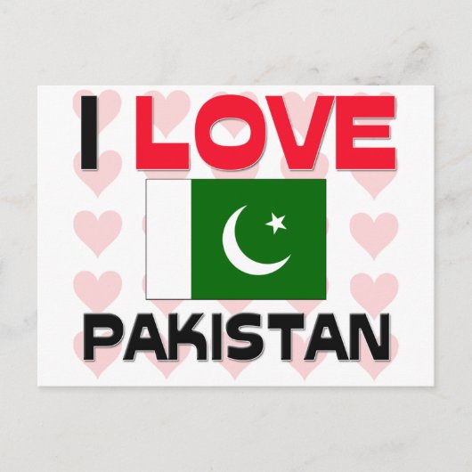I Liebe Pakistan Postkarte (Vorderseite)