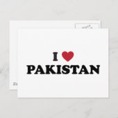 I Liebe Pakistan Postkarte (Vorne/Hinten)
