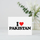 I LIEBE PAKISTAN POSTKARTE (Stehend Vorderseite)