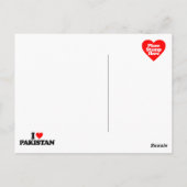 I LIEBE PAKISTAN POSTKARTE (Rückseite)