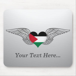I Liebe Palästina - Flügel Mousepad