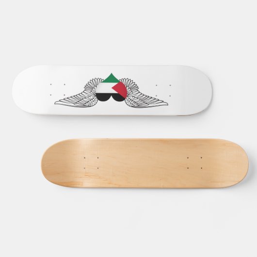 I Liebe Palästina - Flügel Skateboard (Horizontal)