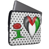 I Liebe Palästina Laptopschutzhülle (Vorne Rechts)
