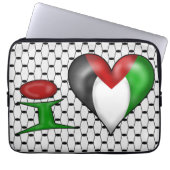 I Liebe Palästina Laptopschutzhülle (Vorderseite)
