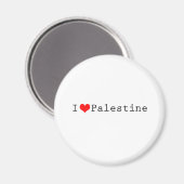I Liebe Palästina Magnet (Vorderseite/Rückseite)