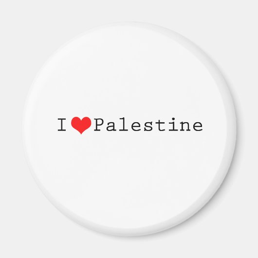 I Liebe Palästina Magnet (Vorne)
