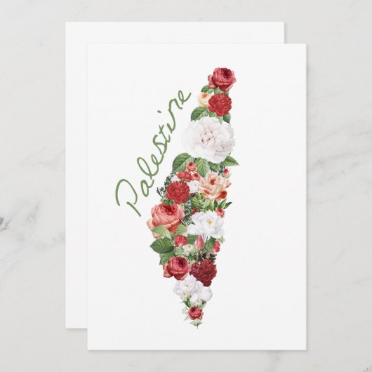 I Liebe Palästina Mein palästinensischer Heimat Einladung (Vorne/Hinten)