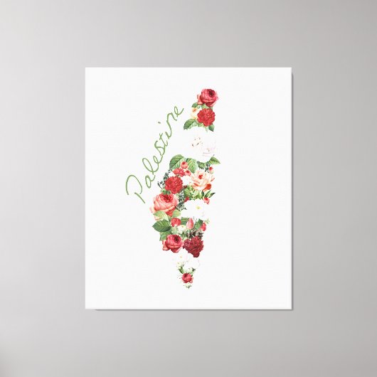 I Liebe Palästina Mein palästinensischer Heimat Leinwanddruck (Vorderseite)