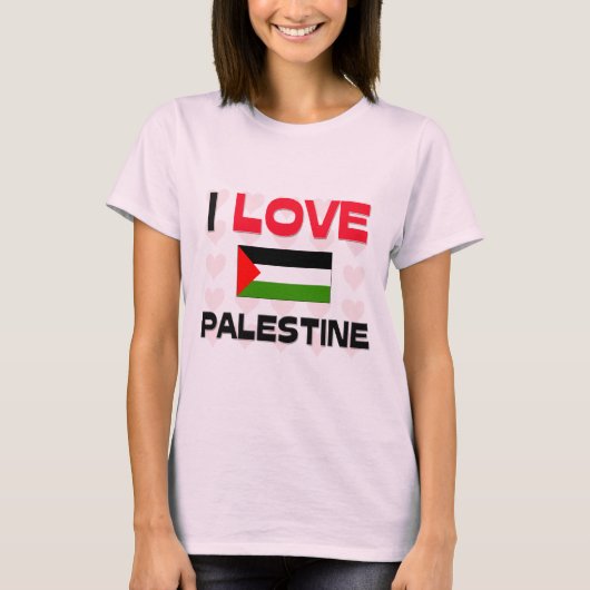 I Liebe Palästina T-Shirt (Vorderseite)