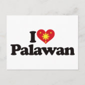 I Liebe Palawan Postkarte (Vorderseite)