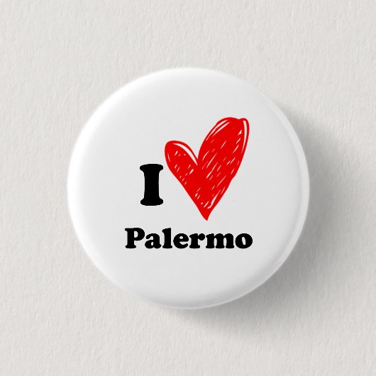I Liebe Palermo Button (Vorderseite)