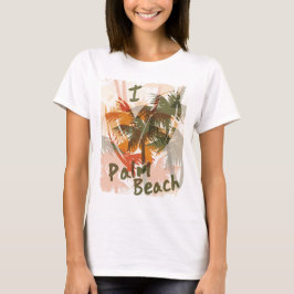 I Liebe-Palm- Beachspaß-Shirt T-Shirt