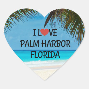 I Liebe Palm Harbour, Florida Herz-Aufkleber