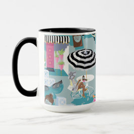 I Liebe Palm Springs Retro Resort 15 oz. Tasse