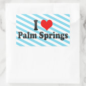I Liebe Palm Springs, Staaten Rechteckiger Aufkleber (Tasche)
