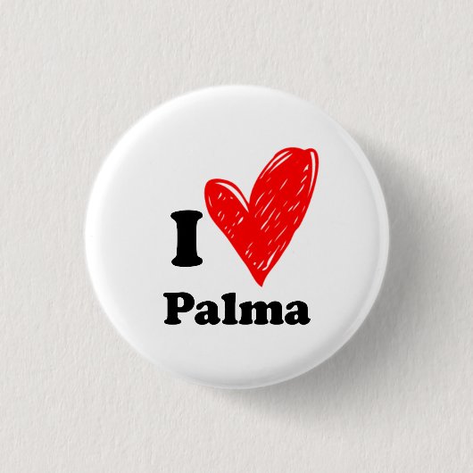 I Liebe Palma Button (Vorderseite)