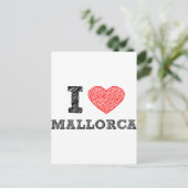 I Liebe Palma de Mallorca Postkarte (Stehend Vorderseite)