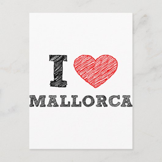 I Liebe Palma de Mallorca Postkarte (Vorderseite)