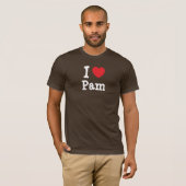 I Liebe Pam Herzstück T - Shirt (Vorne ganz)