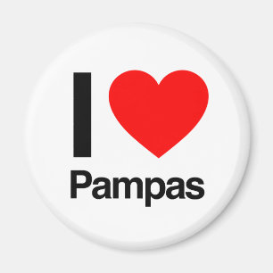 i Liebe Pampas Magnet