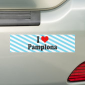 I Liebe Pamplona, Spanien Autoaufkleber (Auf Auto)