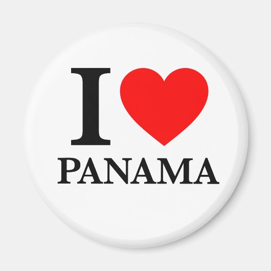 I Liebe Panama Magnet (Vorne)