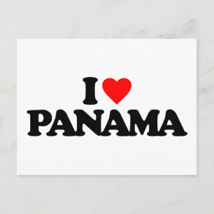 I LIEBE PANAMA POSTKARTE