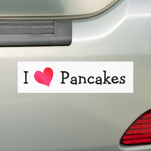 I Liebe Pancakes Autoaufkleber (Auf Auto)