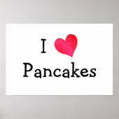 I Liebe Pancakes Poster (Vorne)