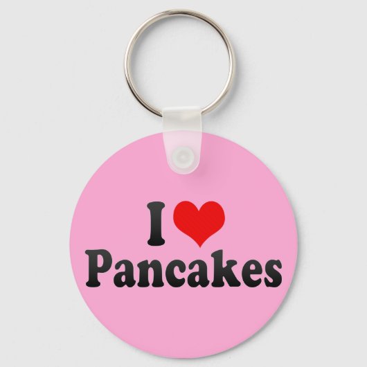 I Liebe Pancakes Schlüsselanhänger (Vorderseite)