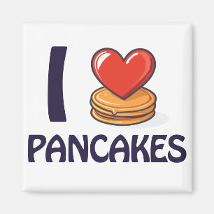 I Liebe Pancakes T - Shirt Magnet