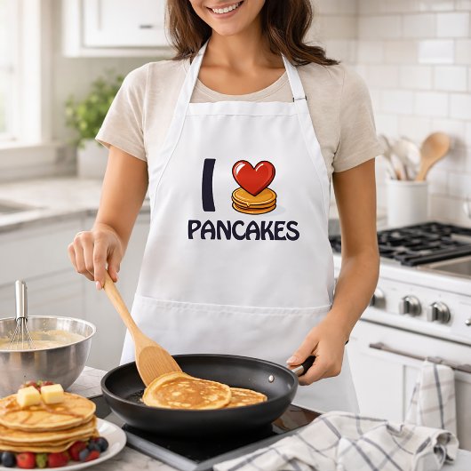 I Liebe Pancakes T - Shirt Schürze
