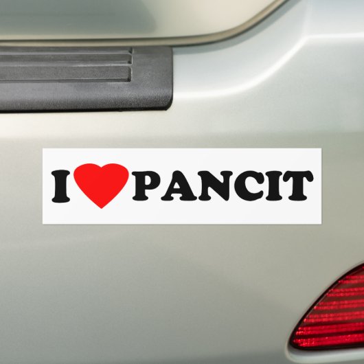 I Liebe Pancit Autoaufkleber (Auf Auto)