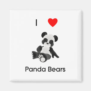 I Liebe-Panda-Bären Magnet