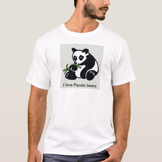 I Liebe Panda Bears - Naturkrieger - Natur T-Shirt (Vorderseite)