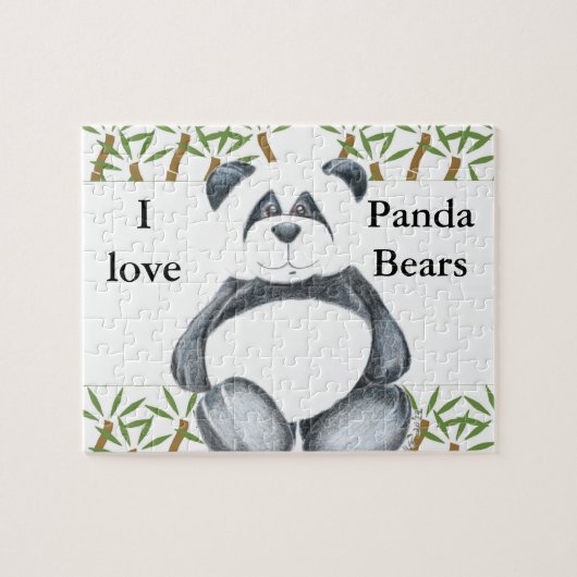 I Liebe Panda Bears Puzzle (Horizontal)