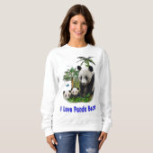 I Liebe Panda Bears Sweatshirt (Vorne ganz)