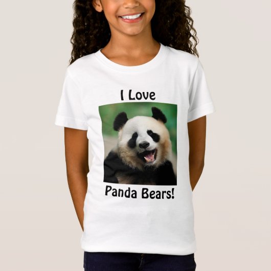 I Liebe Panda Bears T-Shirt (Vorderseite)