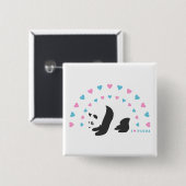 I Liebe Panda Button (Vorne & Hinten)