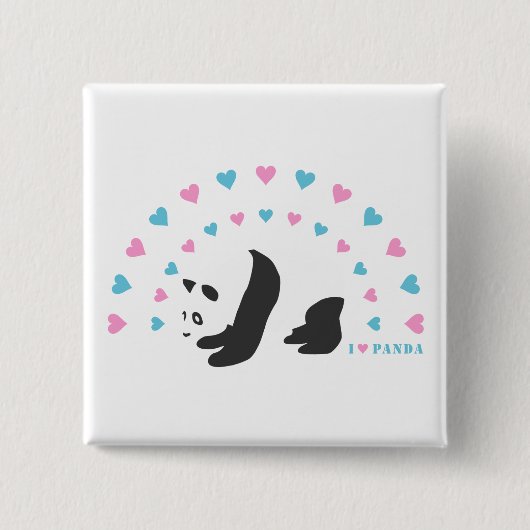I Liebe Panda Button (Vorderseite)