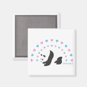 I Liebe Panda Magnet (Vorderseite/Rückseite)