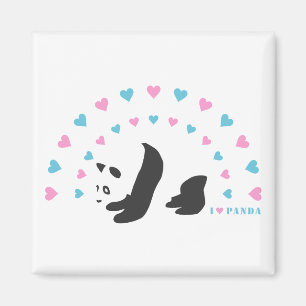 I Liebe Panda Magnet