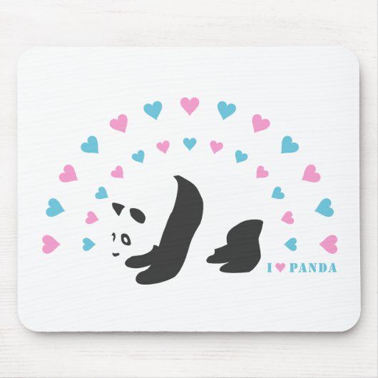 I Liebe Panda Mousepad (Vorne)